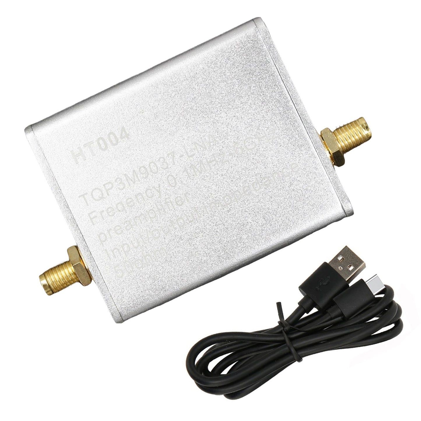 100K-6GHz Full Band Low Noise Amplifier 20dB High Gain Power Preamplifier HT004