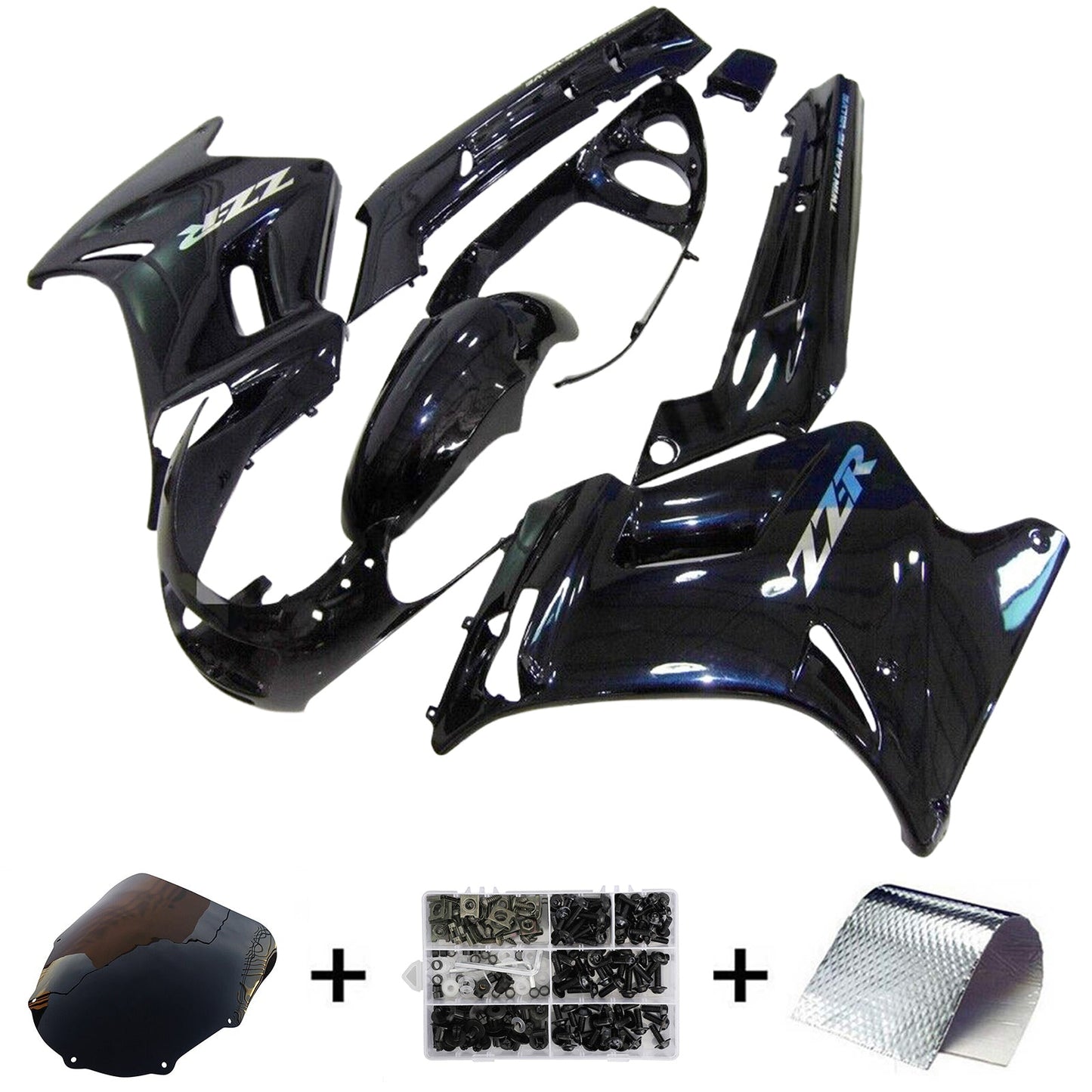 1996-2007 Kawasaki ZZR250 Injection Fairing Kit Bodywork ABS