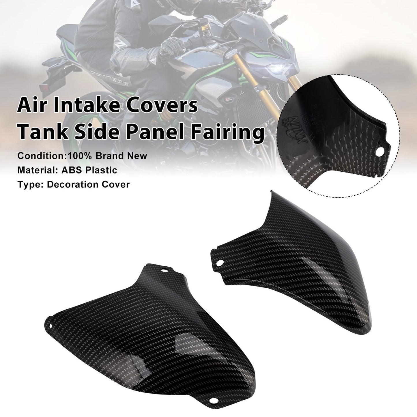 Air Intake Covers Tank Side Panel Fairing For Kawasaki Z900 2025-2026