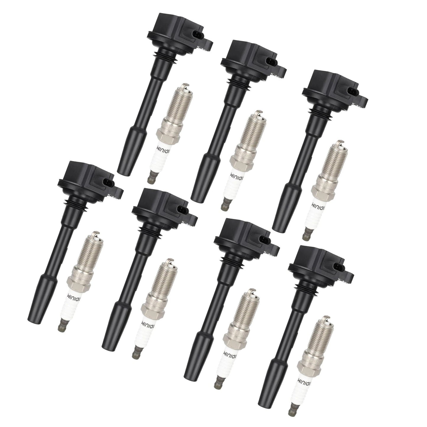 7xIgnition Coils Spark Plugs UF835 For Ford F150 Truck V8 5.0L 2018-2021