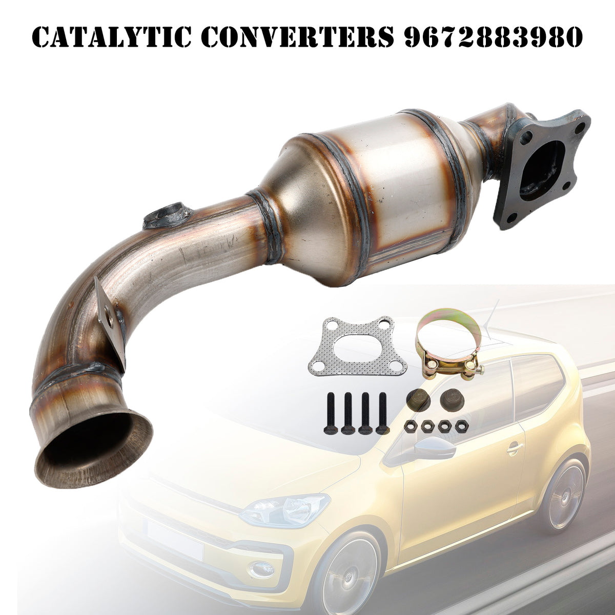 Catalytic Converter 9822117480 Fits For Peugeot 108 208 301 308 II 1.2 VTi