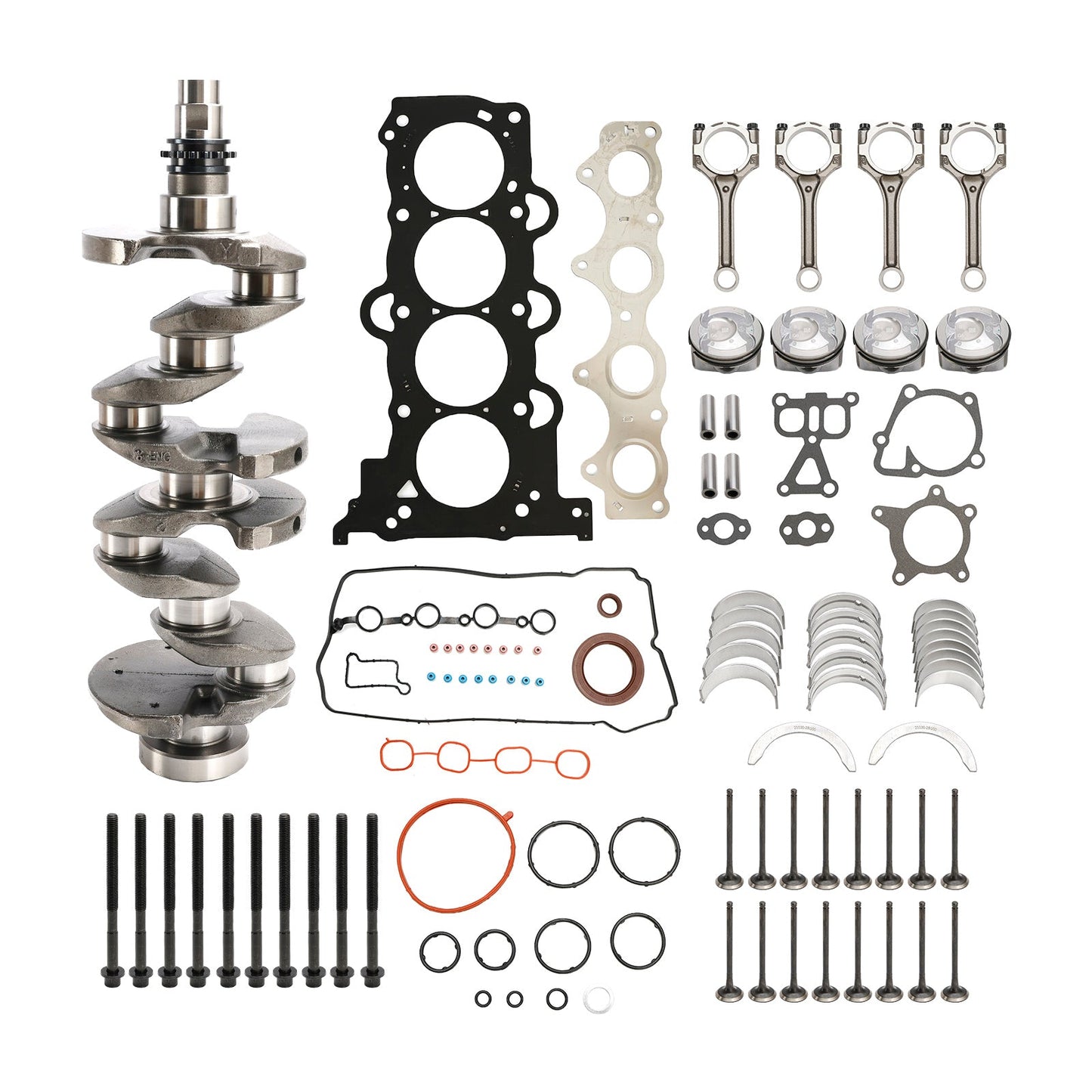 G4FD Engine Rebuild Overhaul Kit w/Crankshaft & Connecting Rod for Hyundai 1.6L