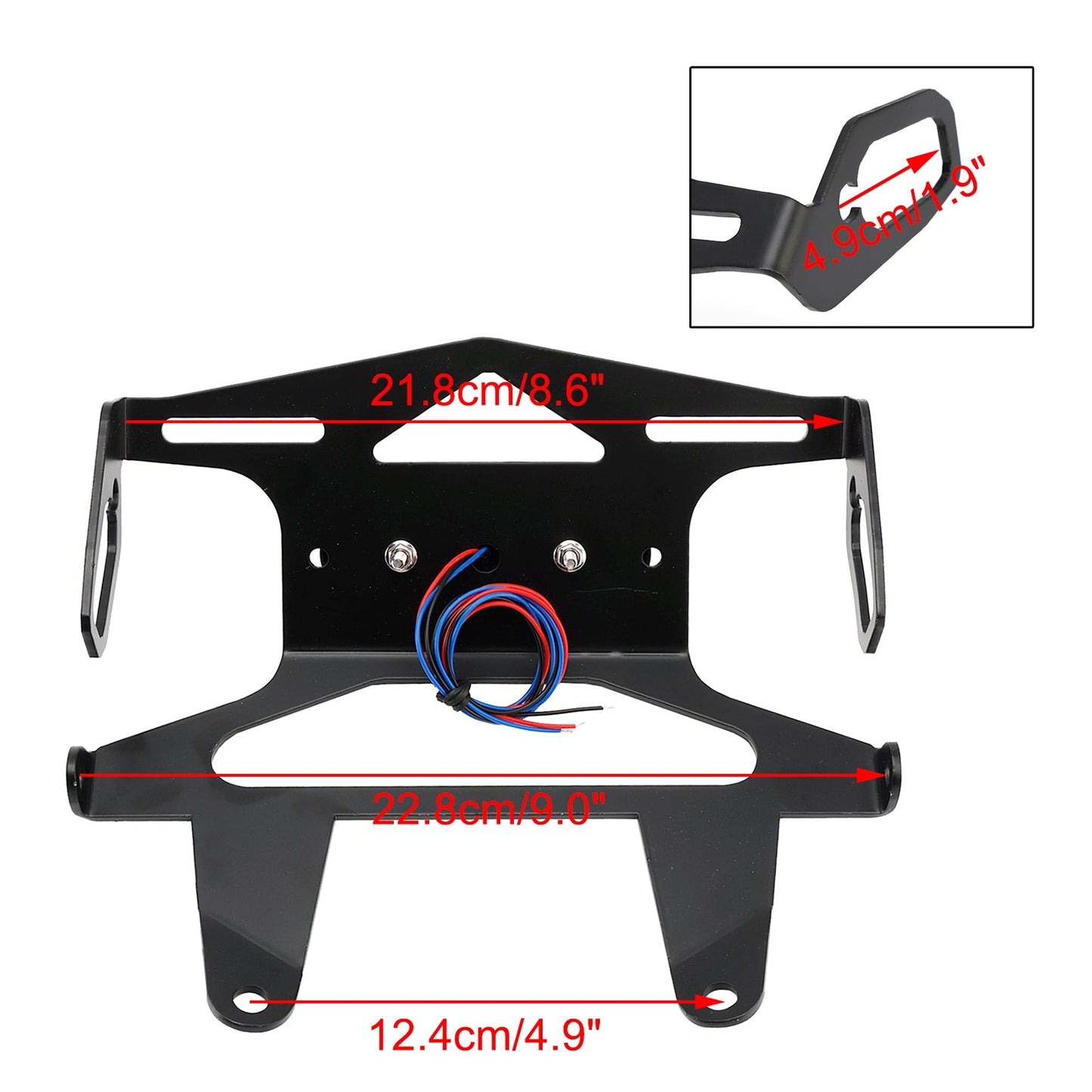 License Plate Holder Frame Bracket fit for Kawasaki Eliminator 400 450 500 2024-2025