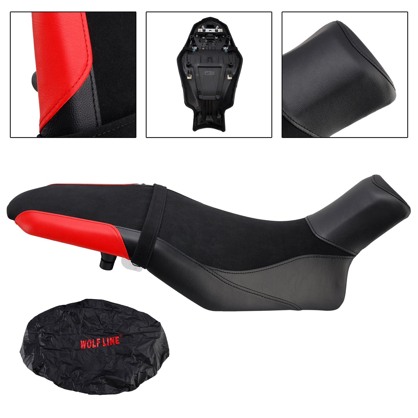 2019-2024 Suzuki Katana Complete Cushion Rider Passenger Seat +20Mm Black