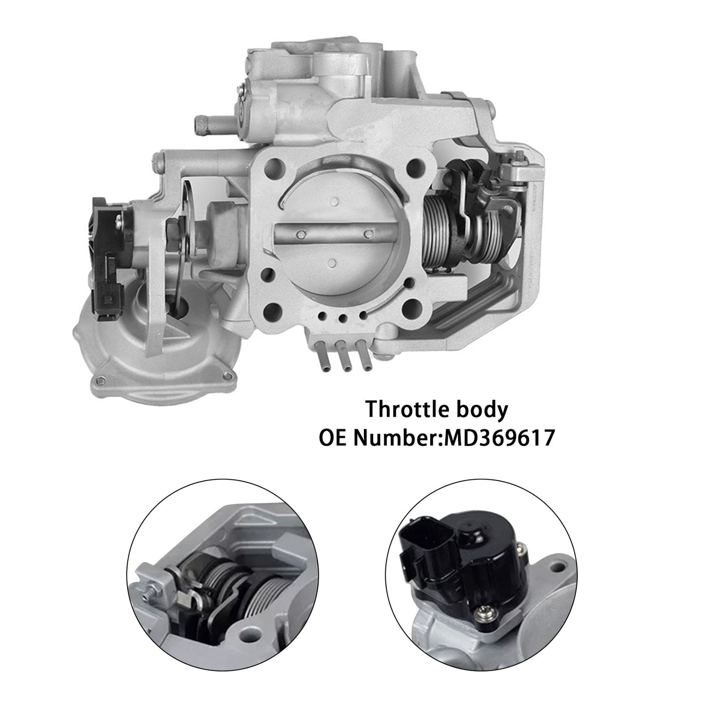 Mitsubishi Pajero Montero V63 V73 6G72 Throttle Body Assembly MD369617