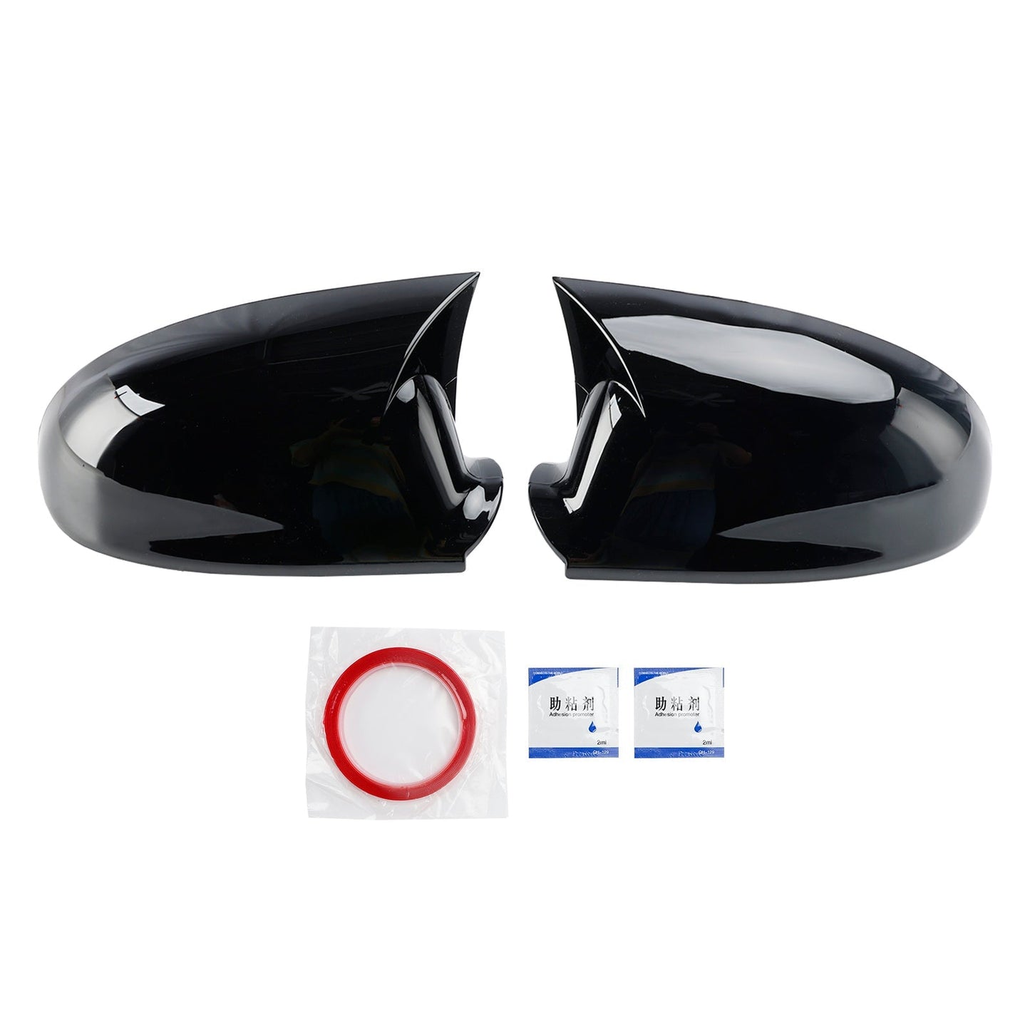 2004-2009 VW Golf MK5 Gloss Black Wing Door Mirror Cover Caps Left + Right 1K0857537