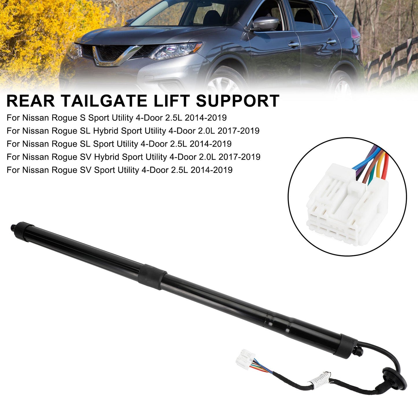 2014-2019 Nissan Rogue SV Sport Utility 4-Door 2.5L Rear Tailgate Power Hatch Lift Support W/ Opener 90561-4BA4A