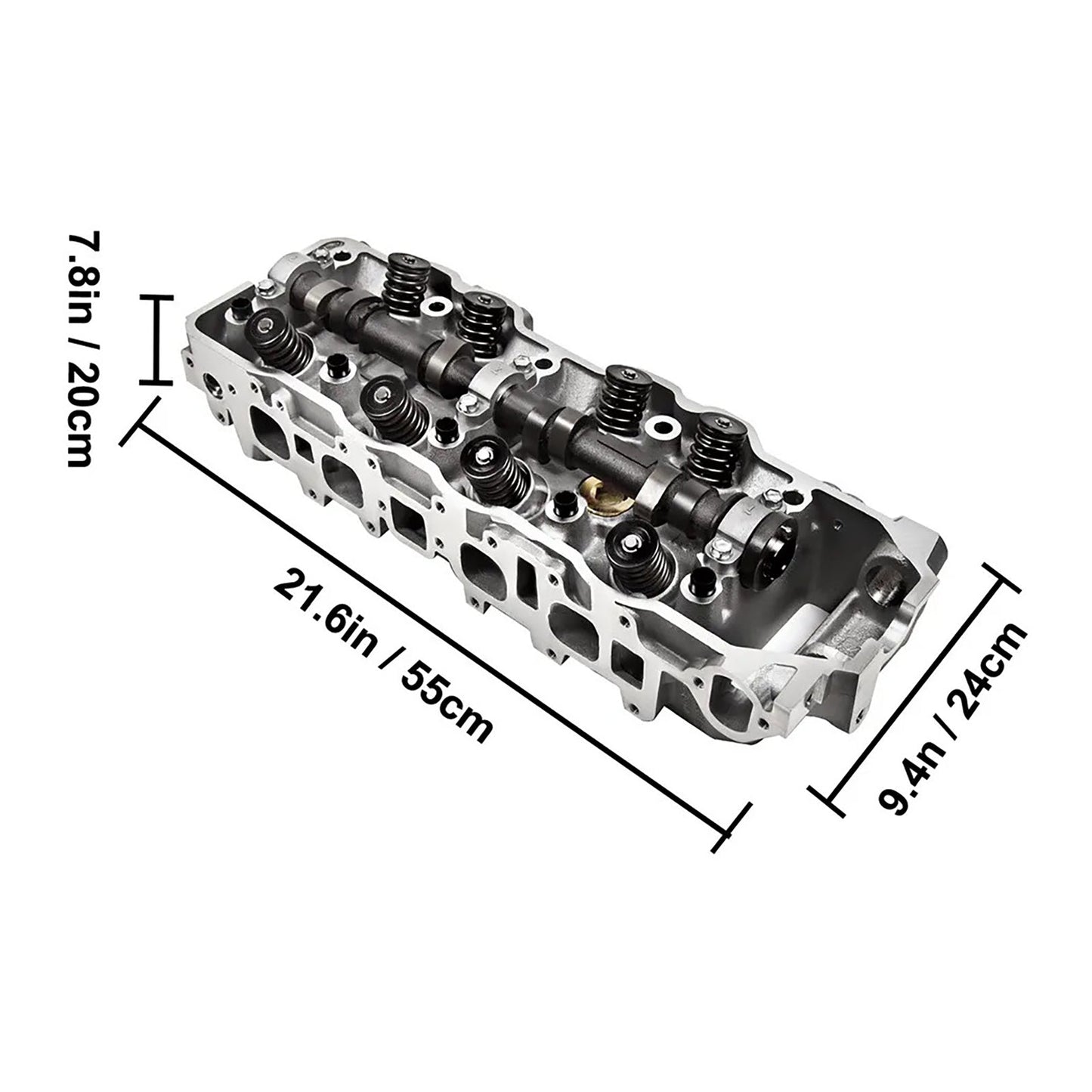 1985 Toyota Celica 2.4L SOHC 8v 4Cyl Complete Cylinder Head 11101-35080