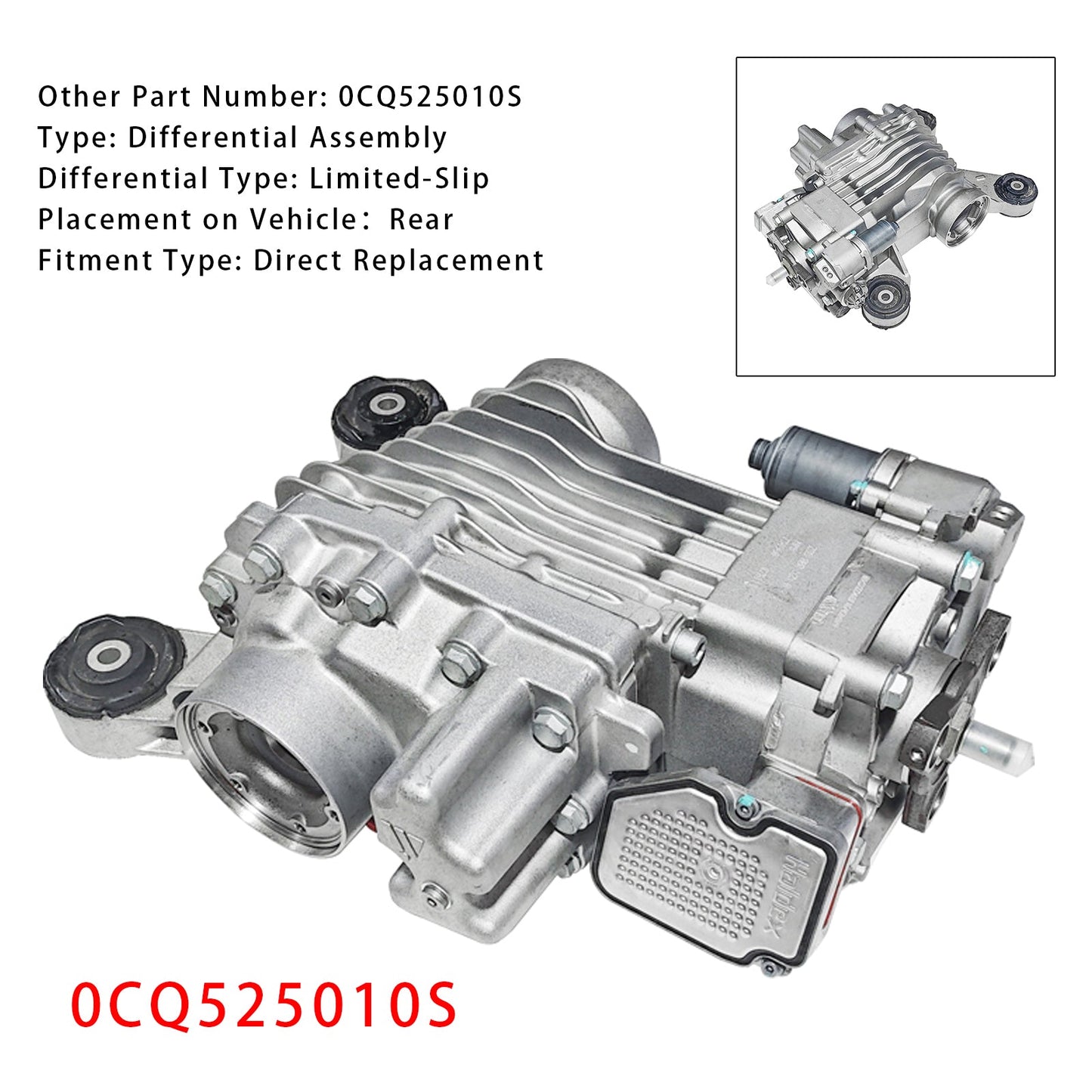2017-2021 SKDOA Kodiaq 4 Motion Rear Differential Assembly 0CQ525010S