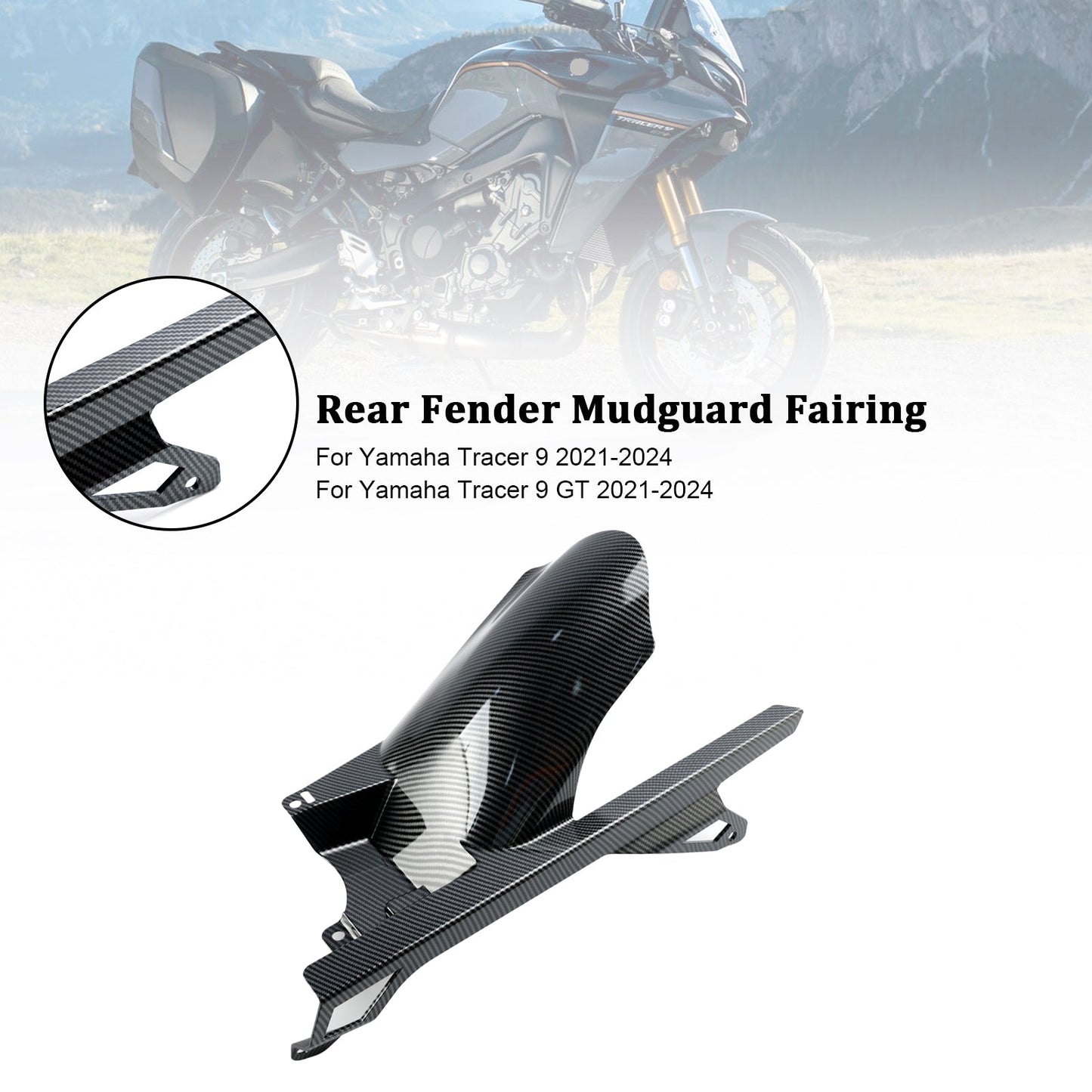 Rear Fender Mudguard Fairing Cowl For Yamaha Tracer 9 / GT 2021-2024