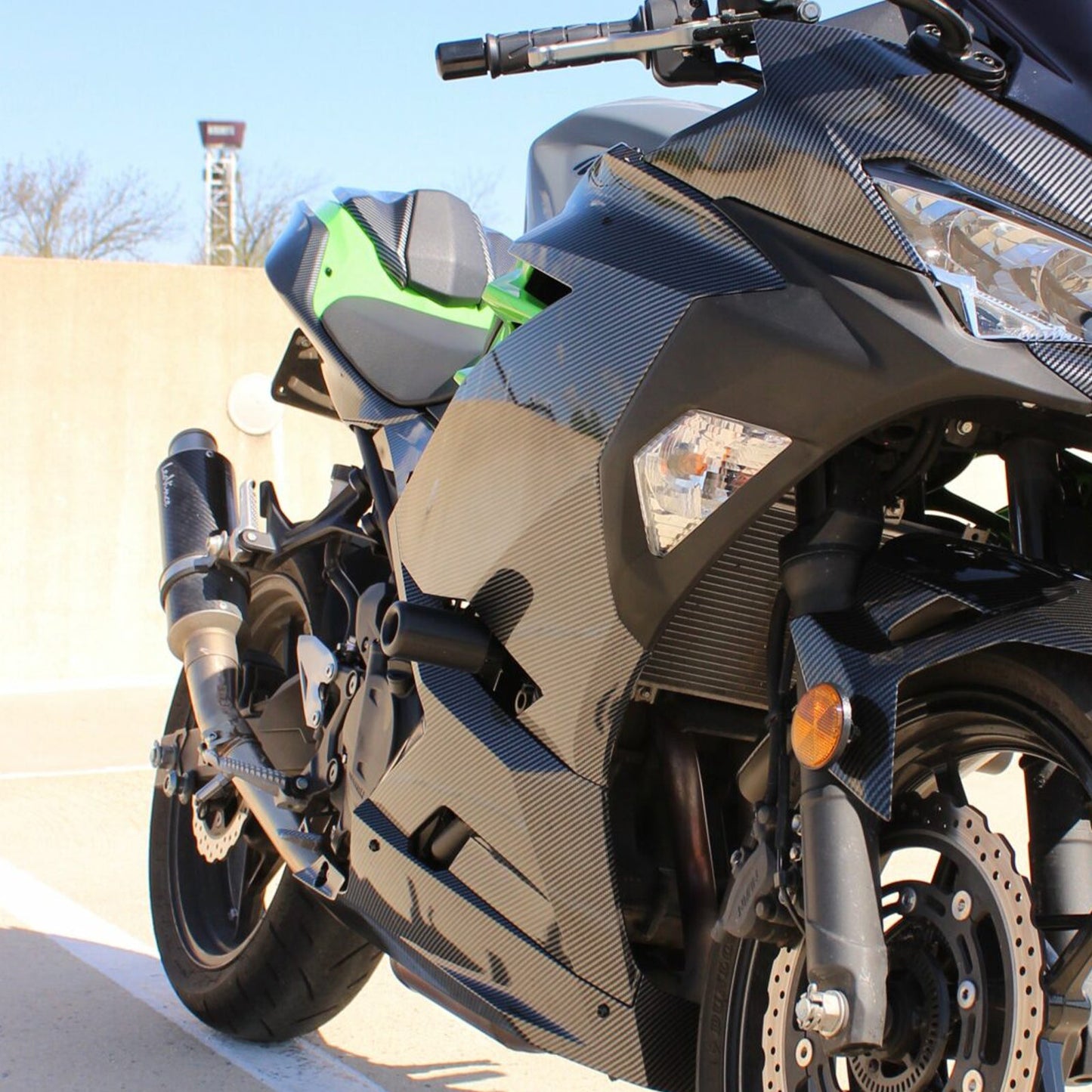 Injection Fairing Kit Bodywork Plastic ABS fit For Kawasaki EX400 Ninja400 2018-2024