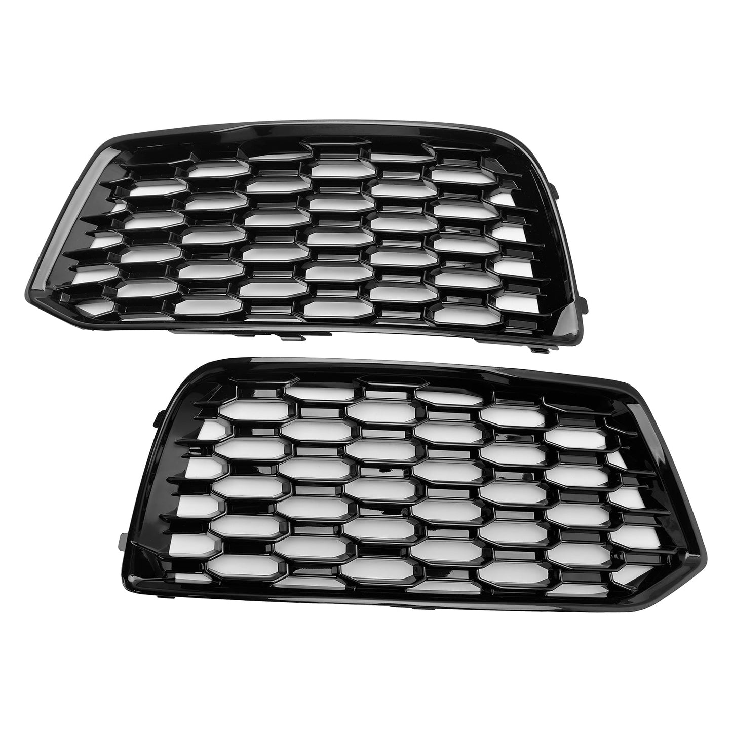 2018-2022 Audi Q5 Mesh 2PCS Front Bumper Cover Grill Grille Bezel Insert