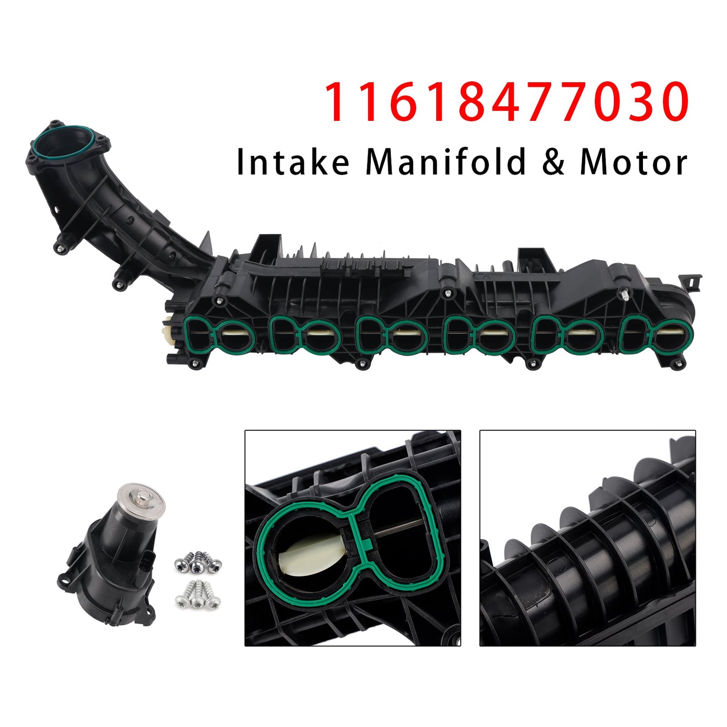 2017/03-2020/06 For BMW 5er Touring G31 530d 2993 ccm, 195 KW, 265 PS Inlet Intake Manifold With Motor 11618477029