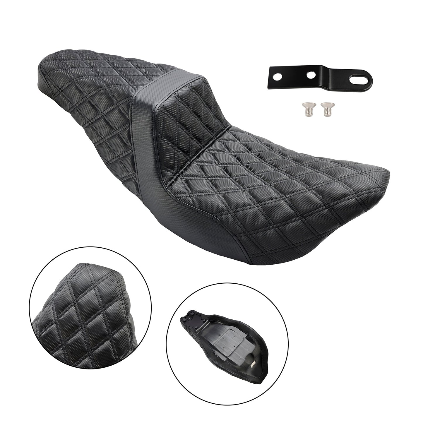 2012 CVO Street Glide FLHXSE3 Replace Front Rear Driver Passenger Seat Black