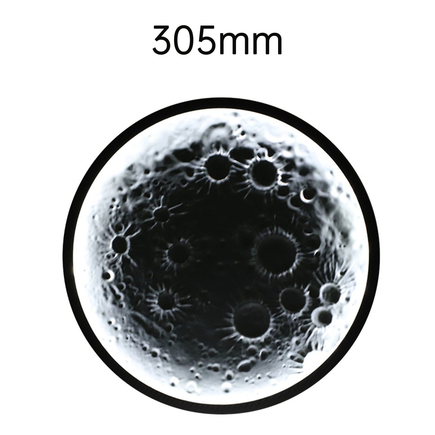 Car Rear Window Lamp Side Lamp Embossed Moon Decorative Lamp