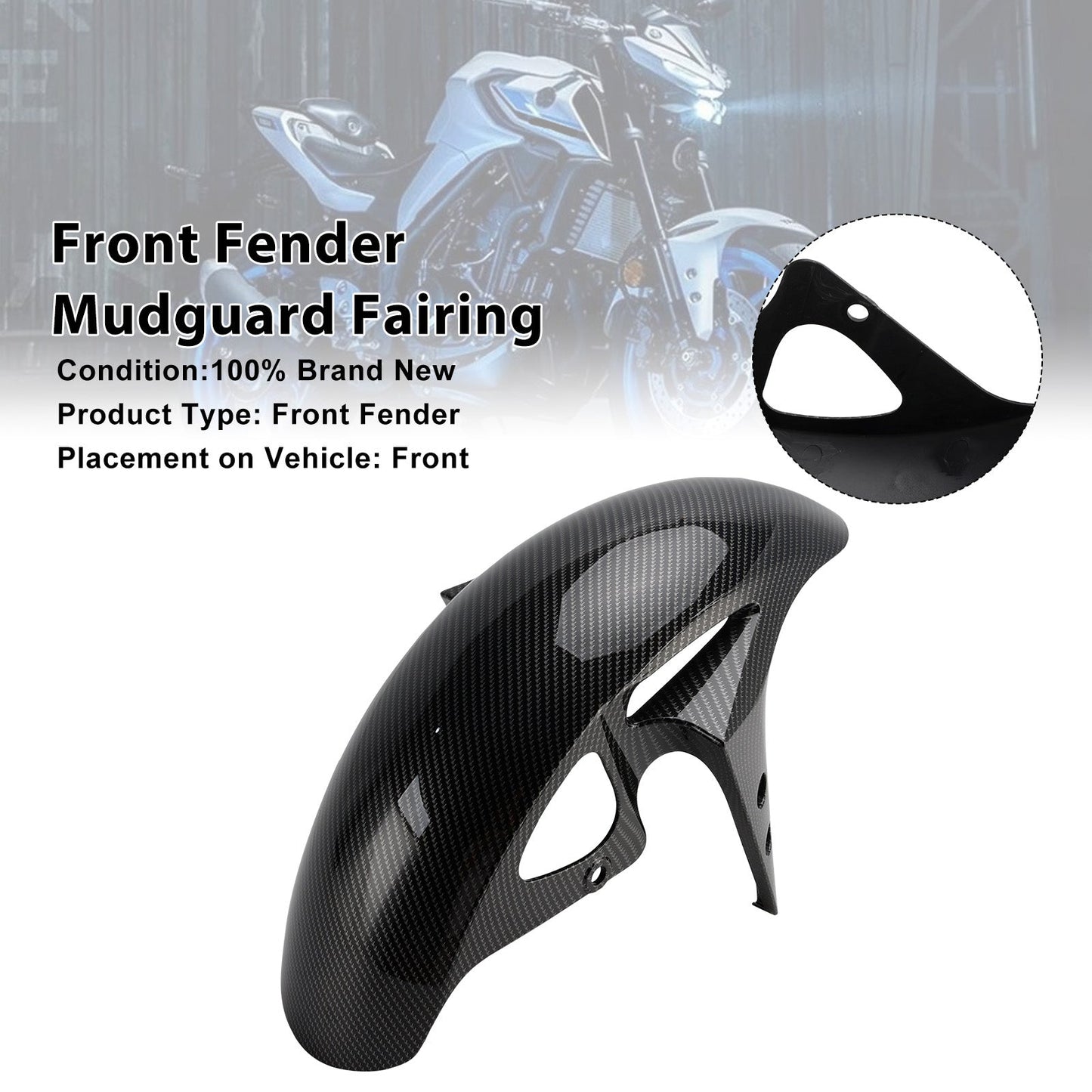 2025-2026 Yamaha YZF-R3 YZF R25 MT-03 Front Fender Mudguard Fairing