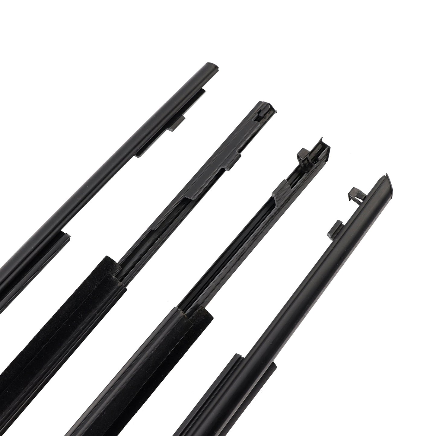2010-2015 Toyota Prius 4PCS Door Glass Belt Outer Molding Weatherstrip