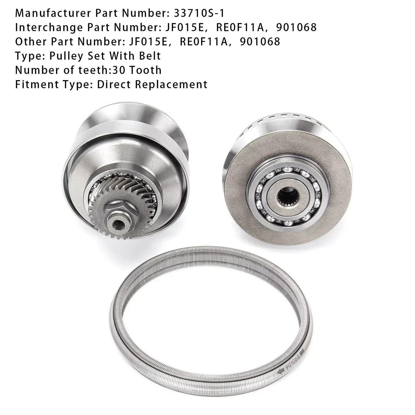 2013-2015 Nissan LIVINA GENESIS L4 1.5L 1.6L Transmission Pulley Set W/ Belt Chain 30 Teeth JF015E RE0F11A