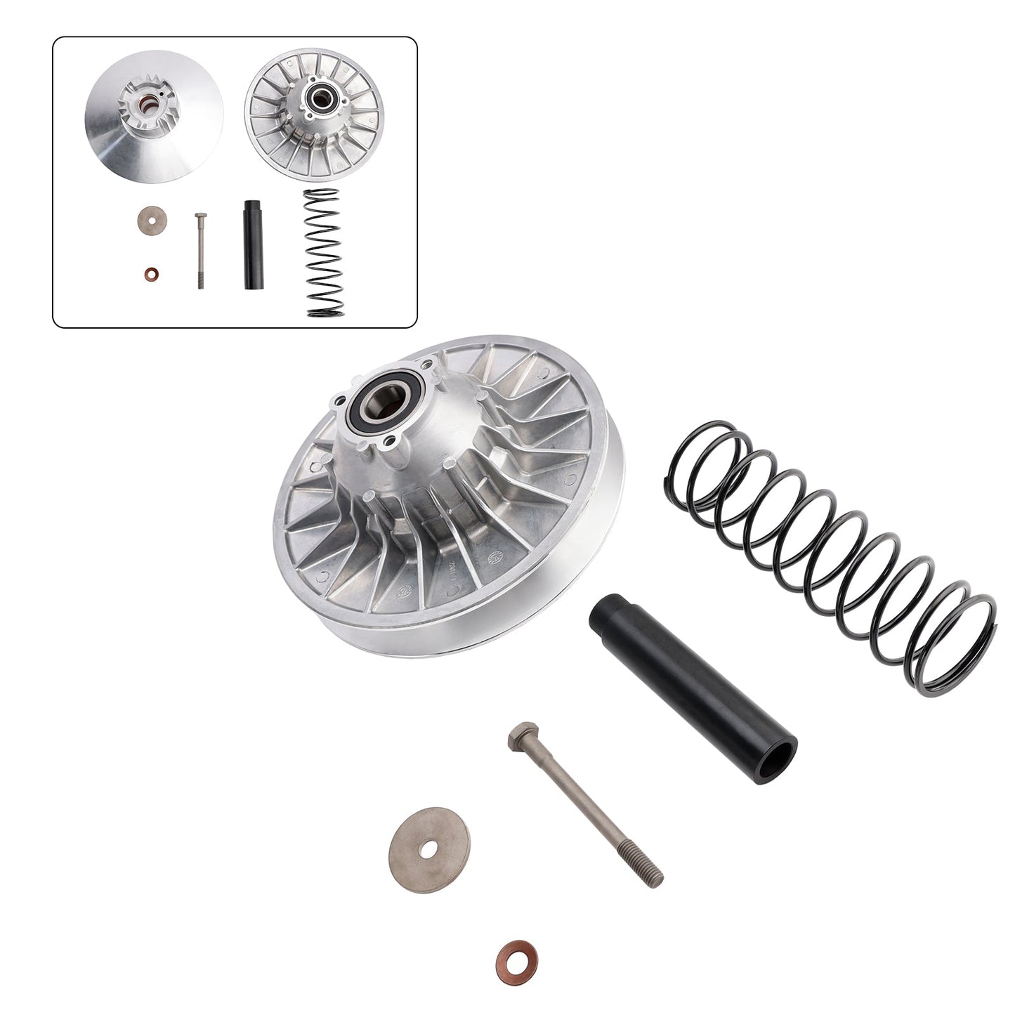 2004-2005 Can-Am Outlander 400 STD 2X4 Rear Complete Clutch Variator 420280178 420280173