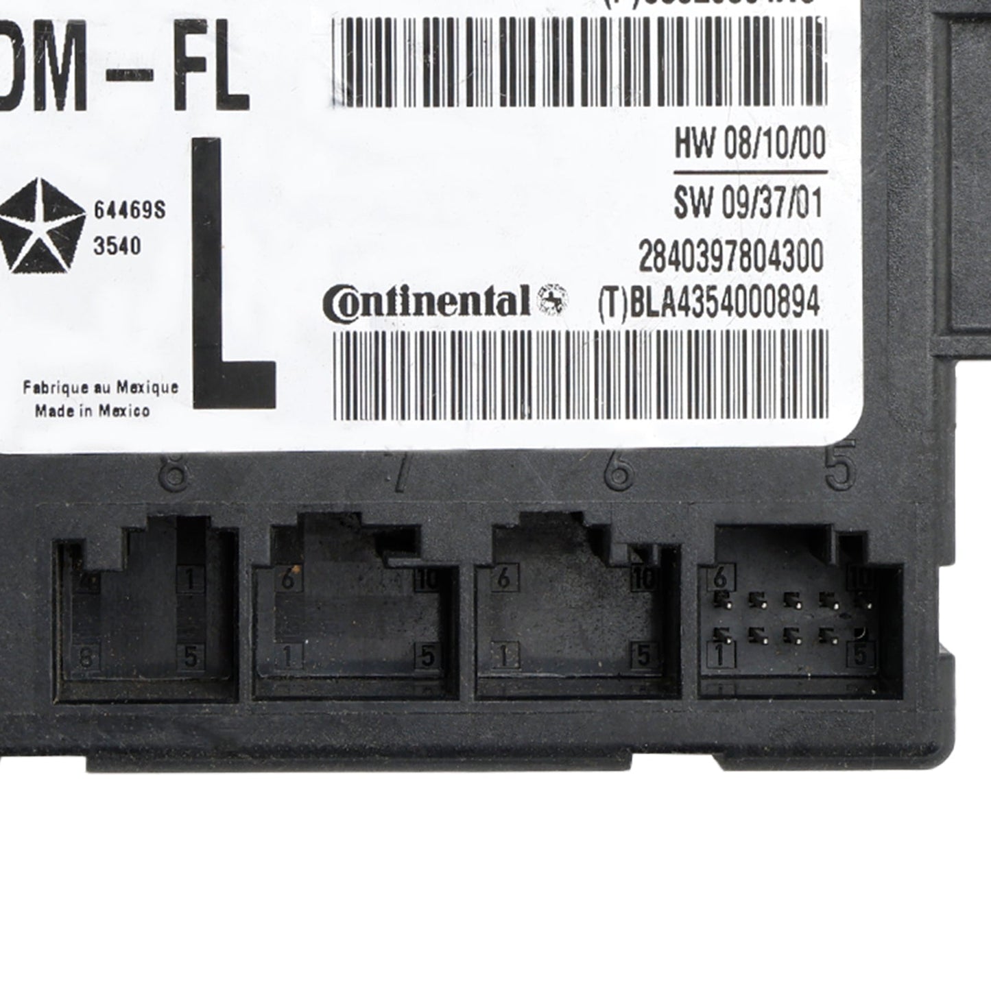 2007-2020 Dodge Chrysler Front Left Driver Door Module 05026861AC