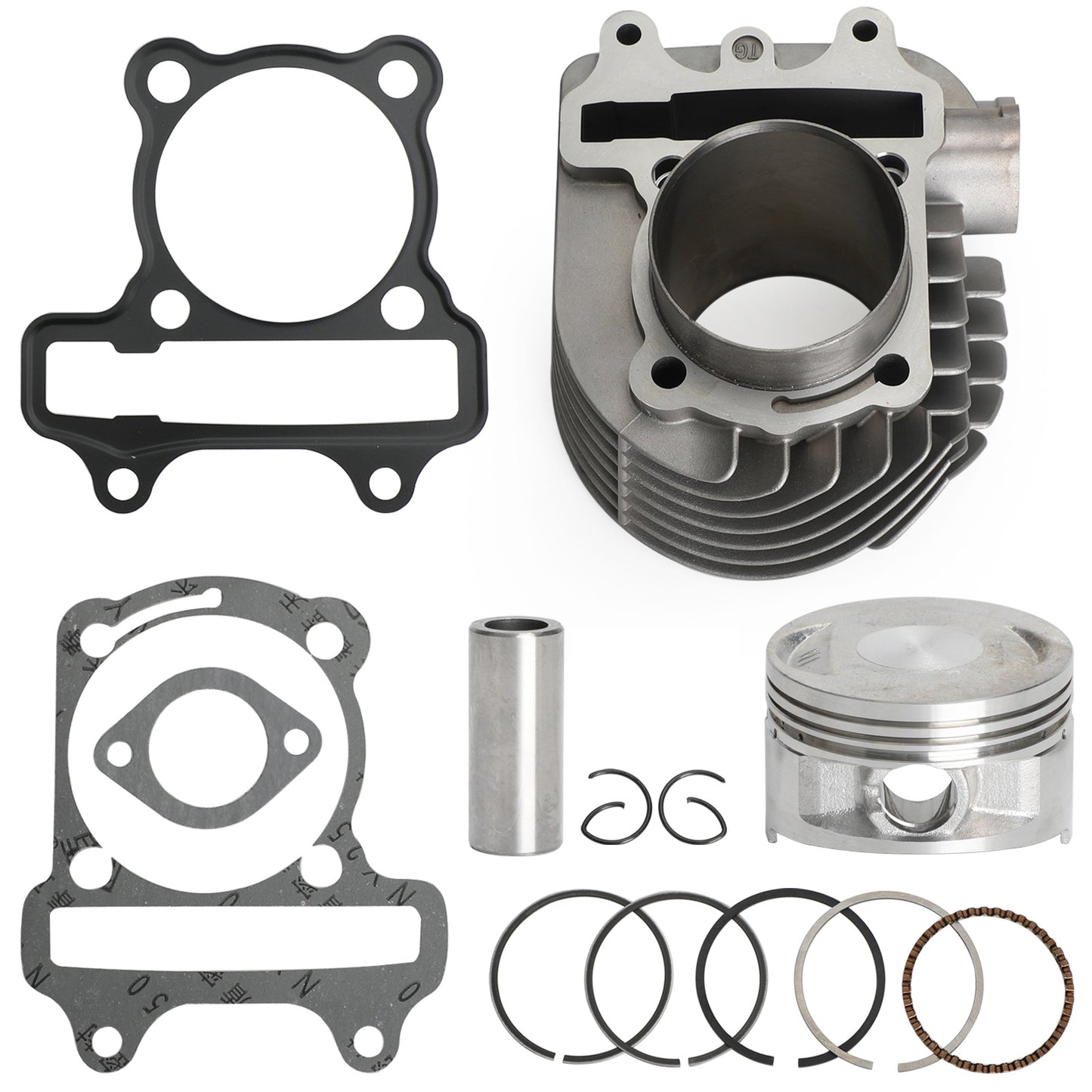172cc CYLINDER UPGRADE KIT (61mm BORE) PISTON GASKET FOR GY6 125cc 150cc MOTORS