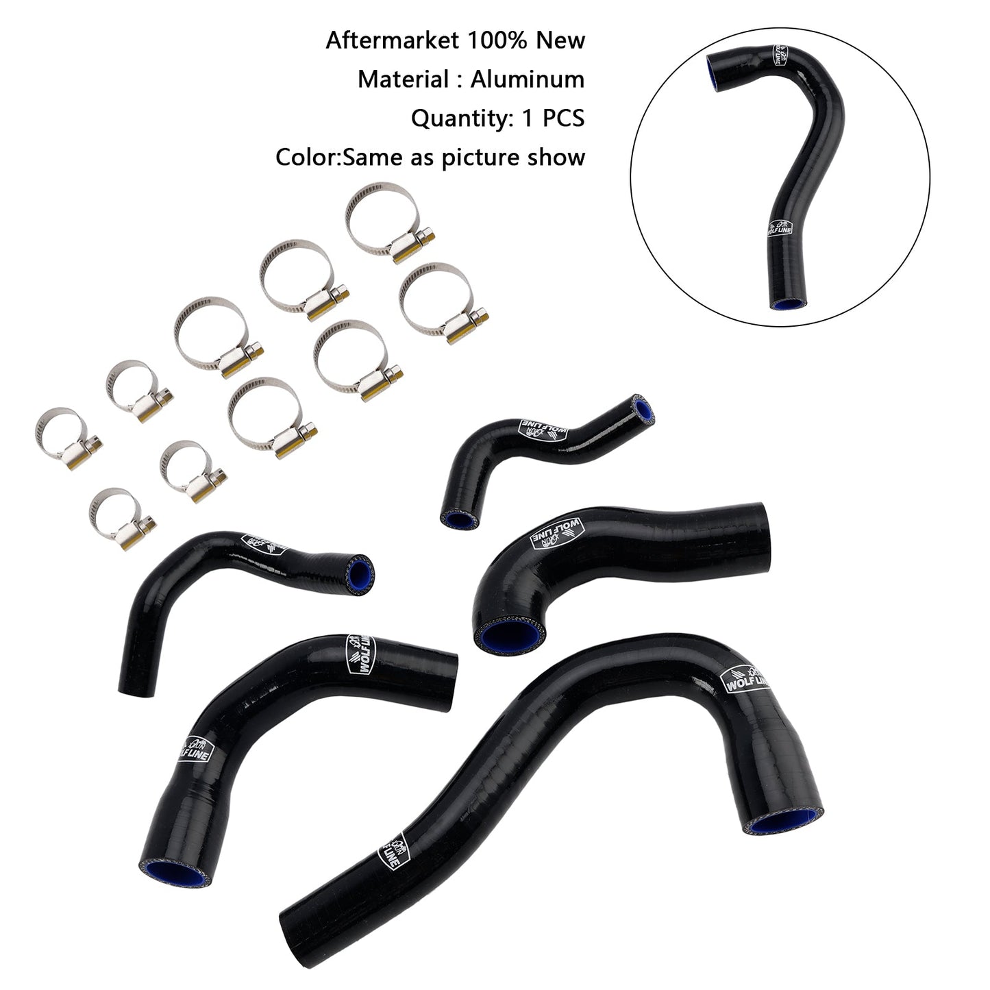 Yamaha MT-09 XSR900 Tracer 9/GT all years Silicone Radiator coolant Hose