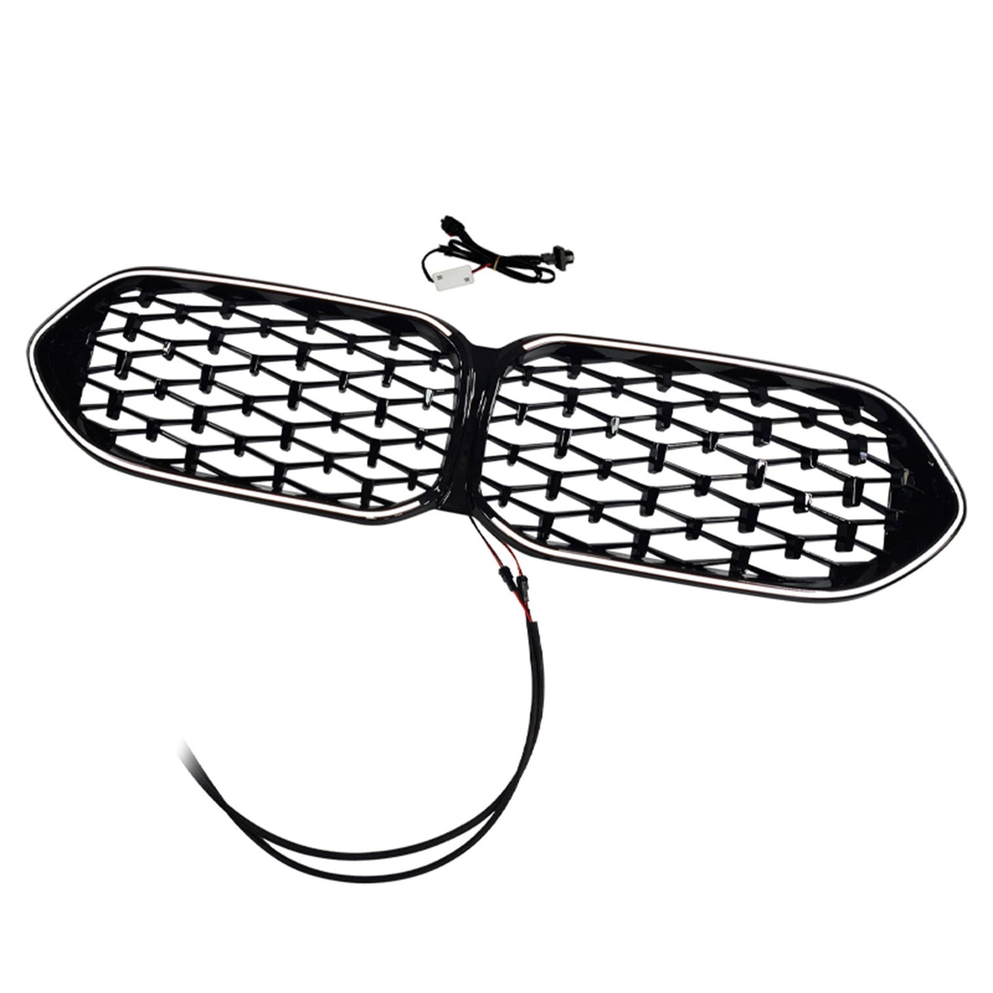 2020-2023 Fit BMW 2 Series F44 Coupe Diamond Gloss Black Front Grille Grill