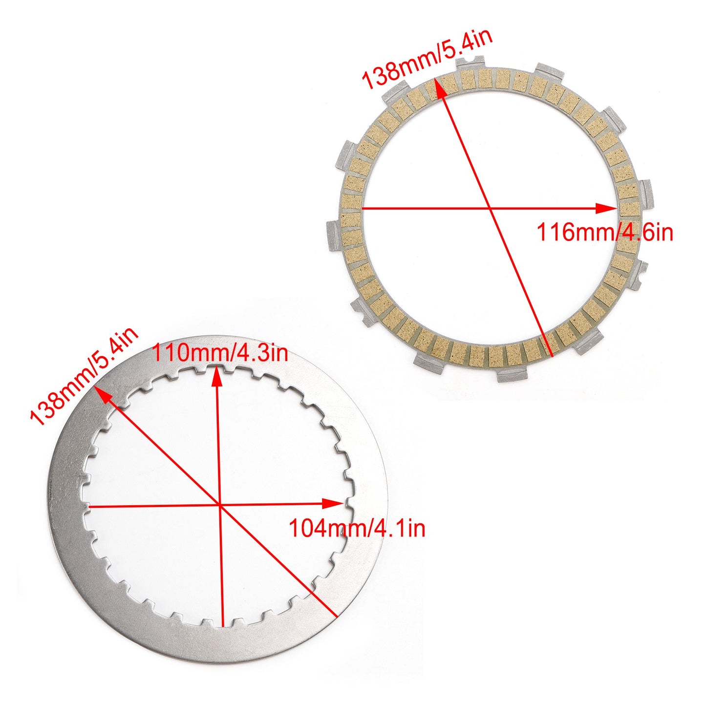 Clutch Friction Plates And Gasket Kit for Kawasaki ER250 Z250 Ninja 250 2013-14