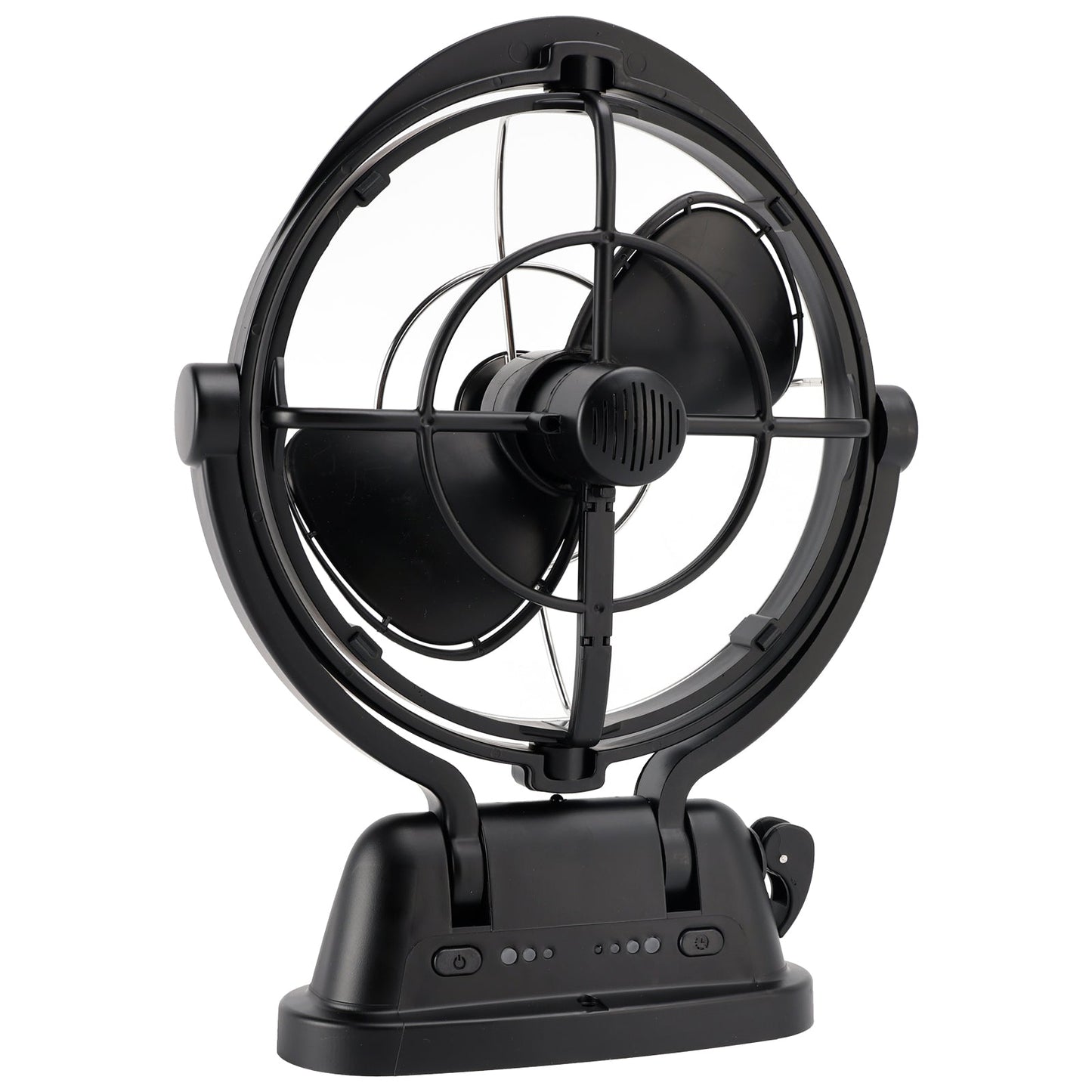 12V/24V Auto-Sensing Low-Power Draw Fan For Boats and RV Black
