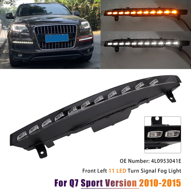 2010-2015 Audi Sport Version Q7 Front Left 11 LED Turn Signal Fog Light 4L0953041E