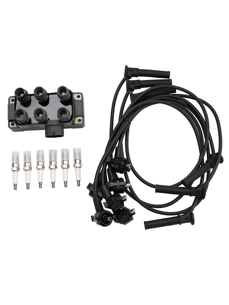 1998-2010 Mercury Mountaineer V6 4.0l Ignition Coil+6 Spark plug+6 Wire FD480 DG452 90TF12029A