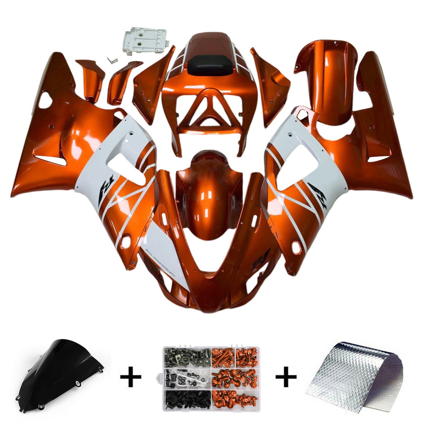 1998-1999 Yamaha YZF-R1 Injection Fairing Kit Bodywork Plastic ABS