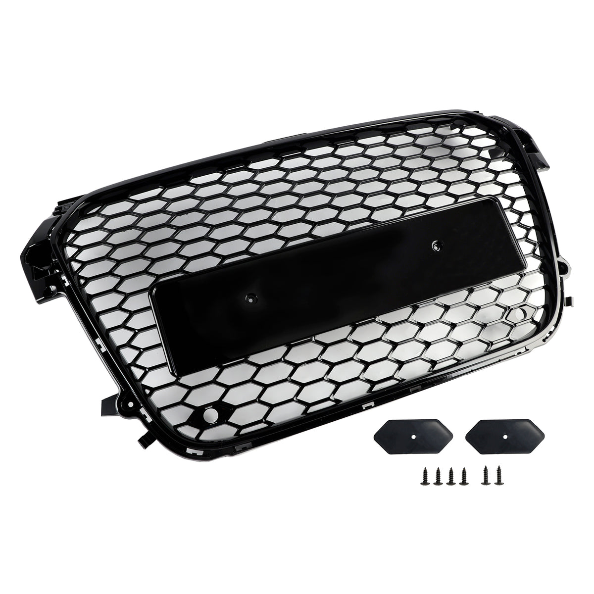 Gloss Black Front Honeycomb Bumper Grill Grille Fit Audi A1 S1 2010-2014