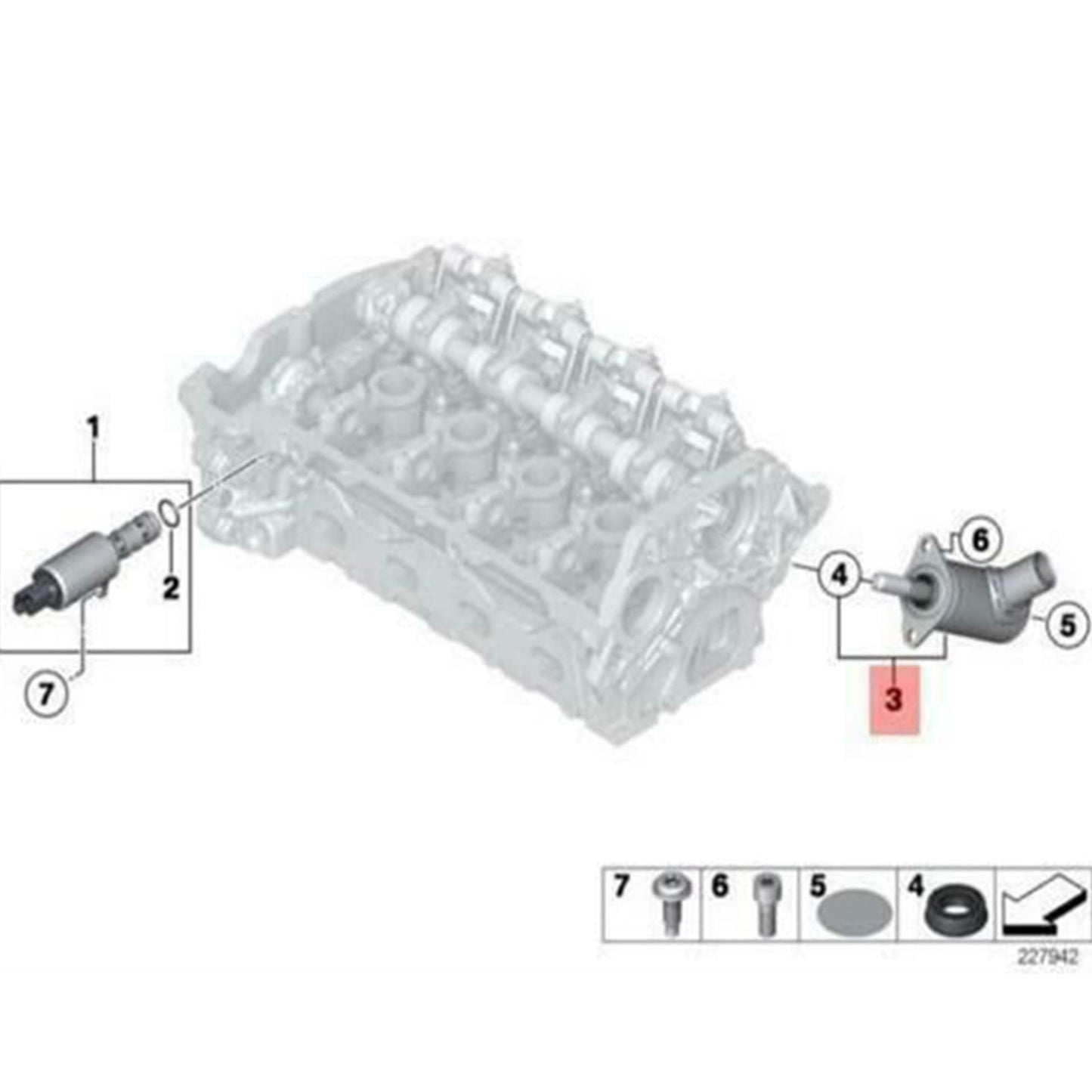 2011-2015 Mini Cooper Convertible S, and JCW (R57) Eccentric Shaft Valvetronic Motor Actuator 11377591588