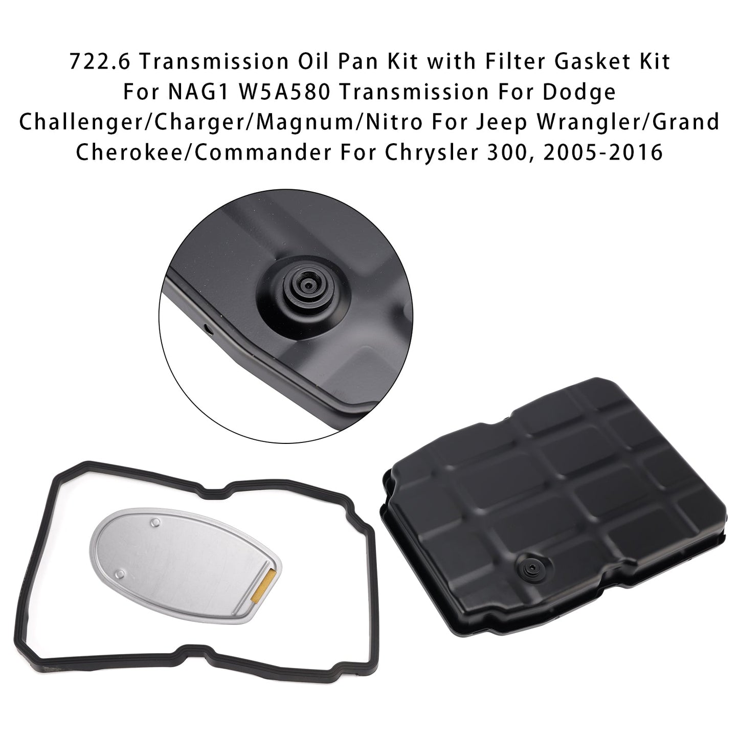 2005 For Jeep Grand Cherokee NAG1 Transmission 722.6 Oil Pan Kit with Filter Gasket 52108325AA