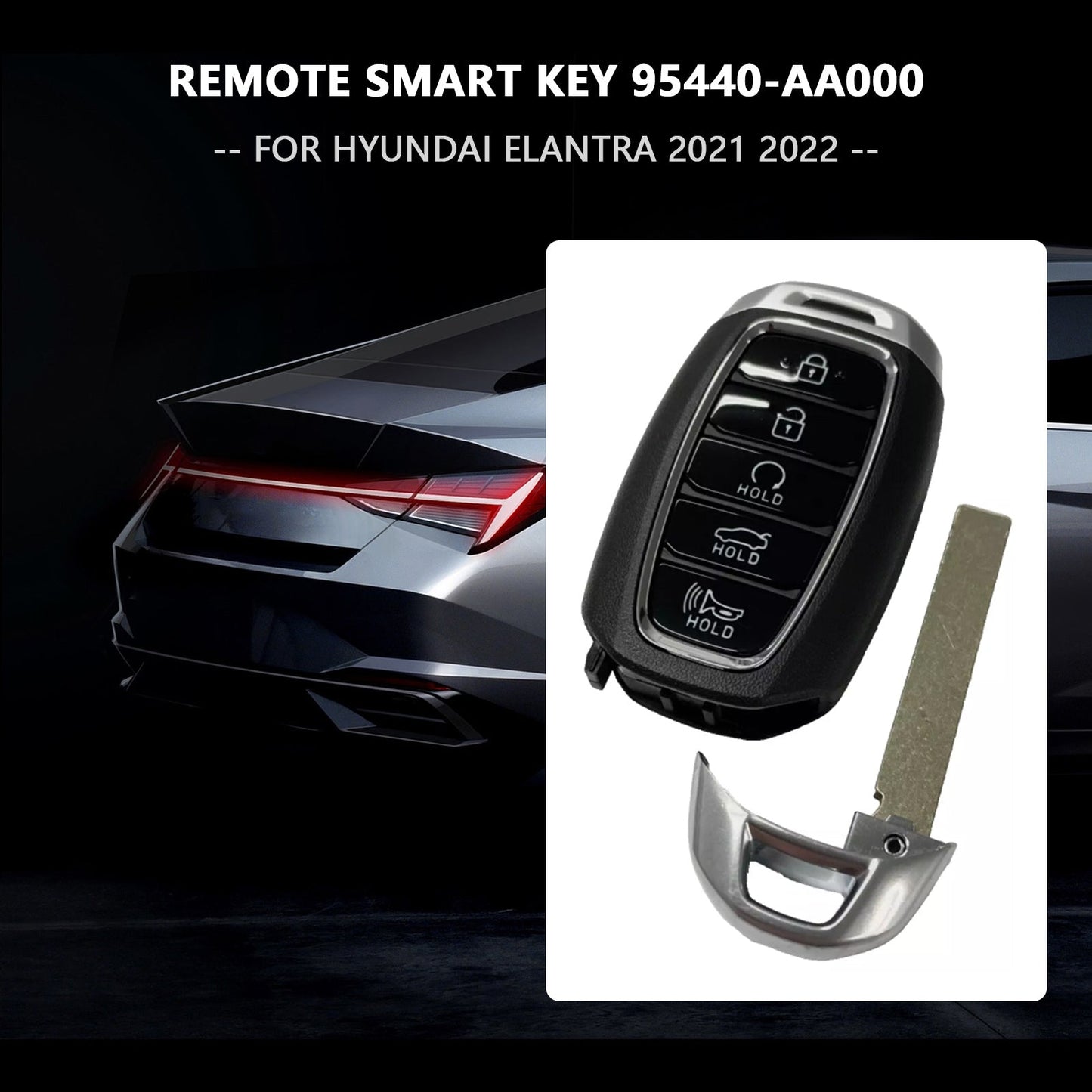 2021-2022 Hyundai Elantra Remote Smart Control Key 95440-AA000 MBEC5FOB2004