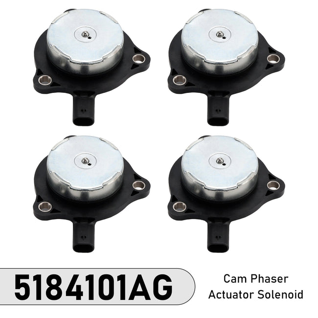 2012-2018 For Jeep Wrangler 3.6L V6 - Gas 4PCS Cam Phaser Actuator Solenoid 5184101AH