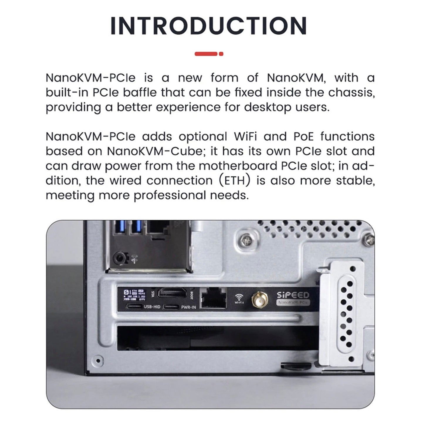 Sipeed NanoKVM-PCIe Remote Control Server RISC-VPiKVM Remote Desktop Installation