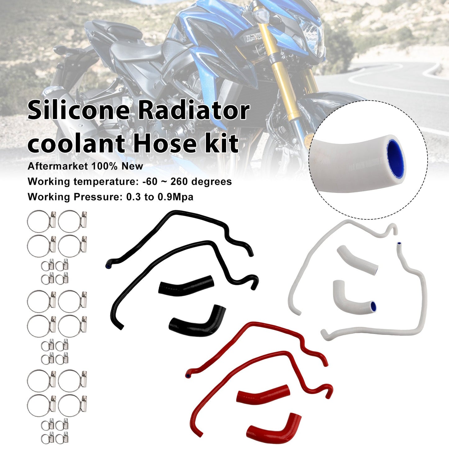 2019-2024 Rocket 3 Silicone Radiator coolant Hose kit