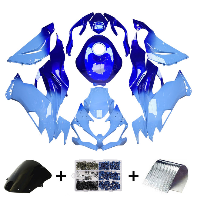 Injection Fairing Kit Bodywork Plastic ABS fit For Kawasaki ZX6R 2019-2023