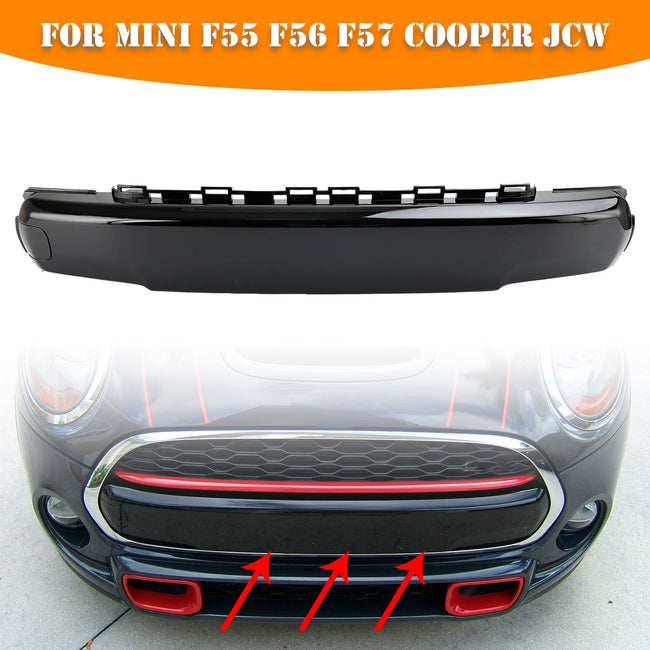 09/2013 — 12/2021 MINI F55 Cooper S Front Number Plate Cover 51117337791 Gloss Black
