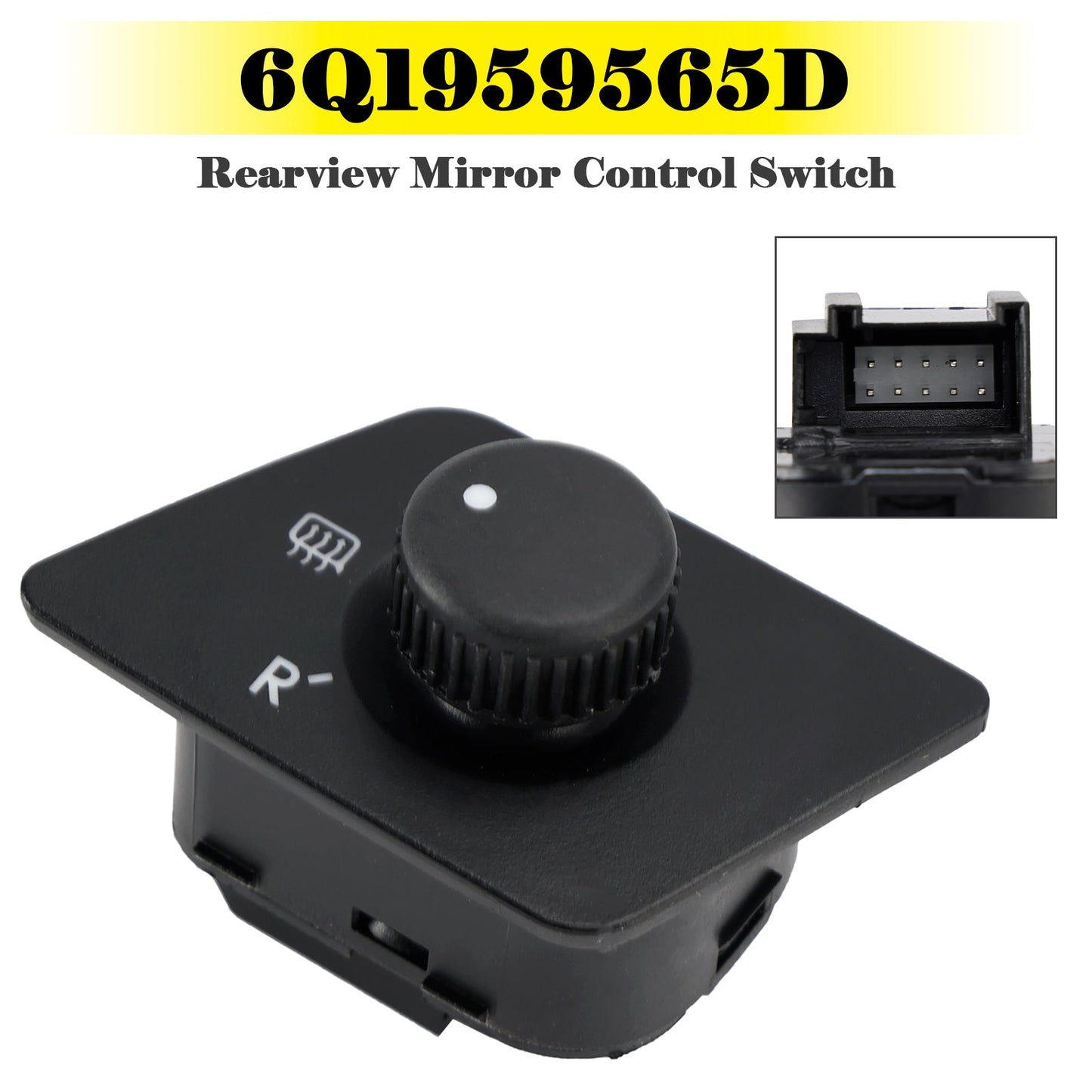 Rearview Mirror Control Switch 6Q1959565D for Volkswagen Polo 2001-2014