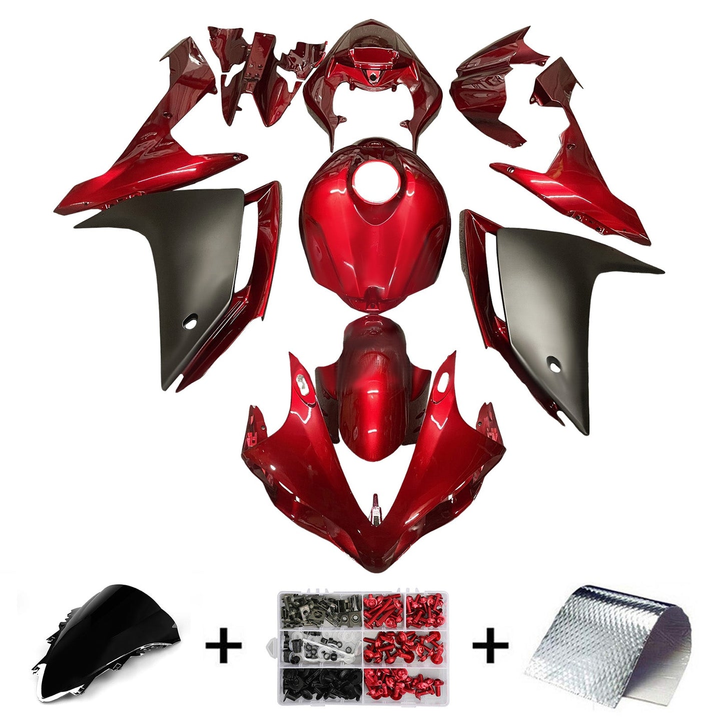 Injection Fairing Kit Bodywork Plastic ABS For Yamaha YZFR1 YZF-R1 2007-2008