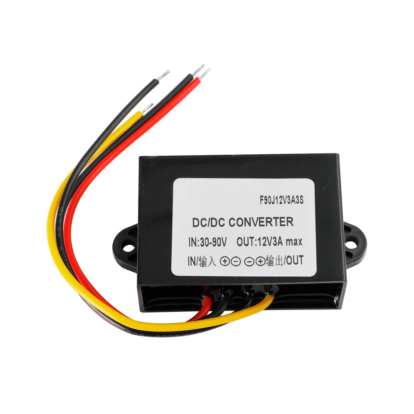 Waterproof Buck Step Down Converter DC30-90V-12V 3A 36W Car Power Module