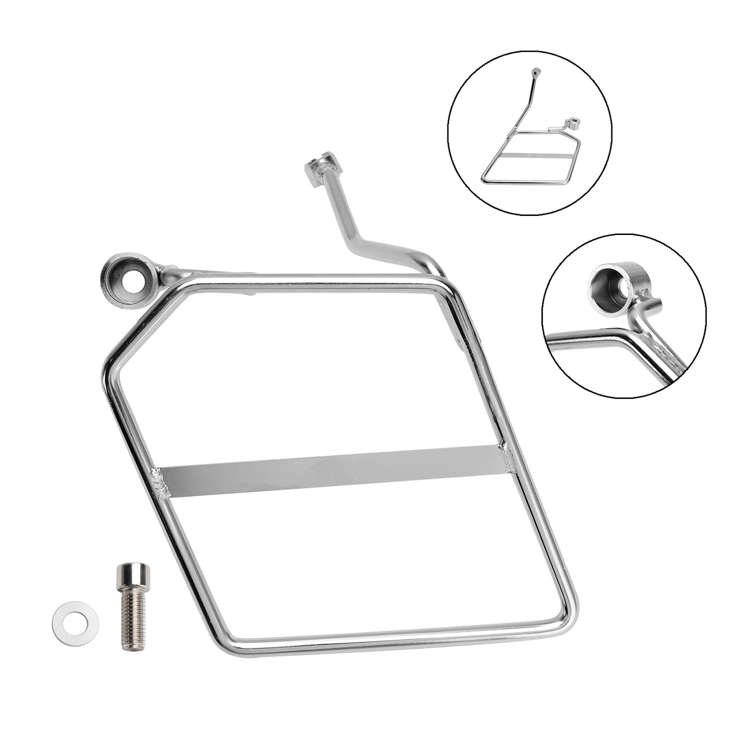 2018-2024 Honda Monkey 125 Saddlebag Support Mounting Bracket Left Chrome