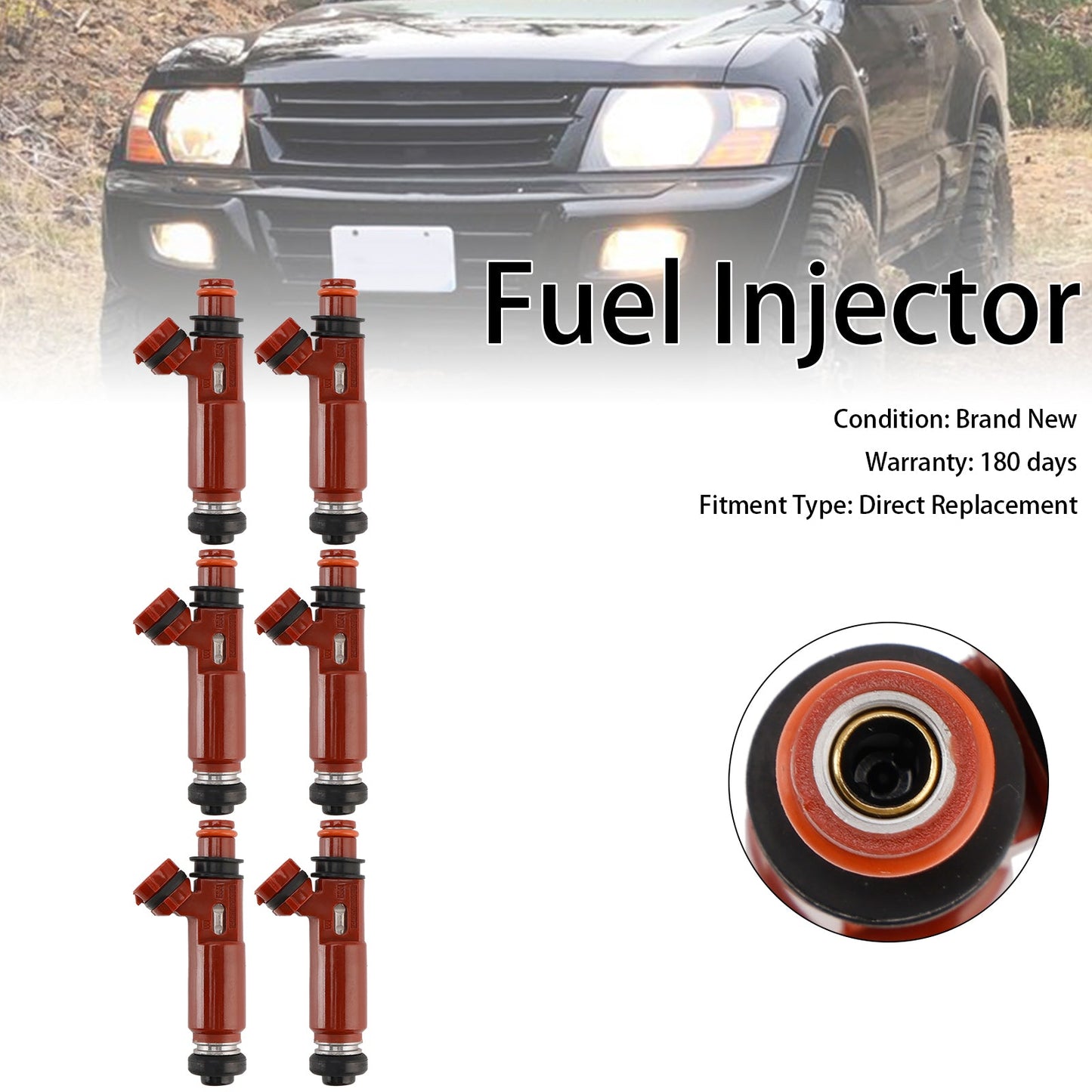 2001-2002 Mitsubishi Montero 3.5L 6PCS Fuel Injector MD357267 195500-3970