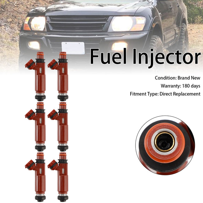 2001-2002 Mitsubishi Montero 3.5L 6PCS Fuel Injector MD357267 195500-3970