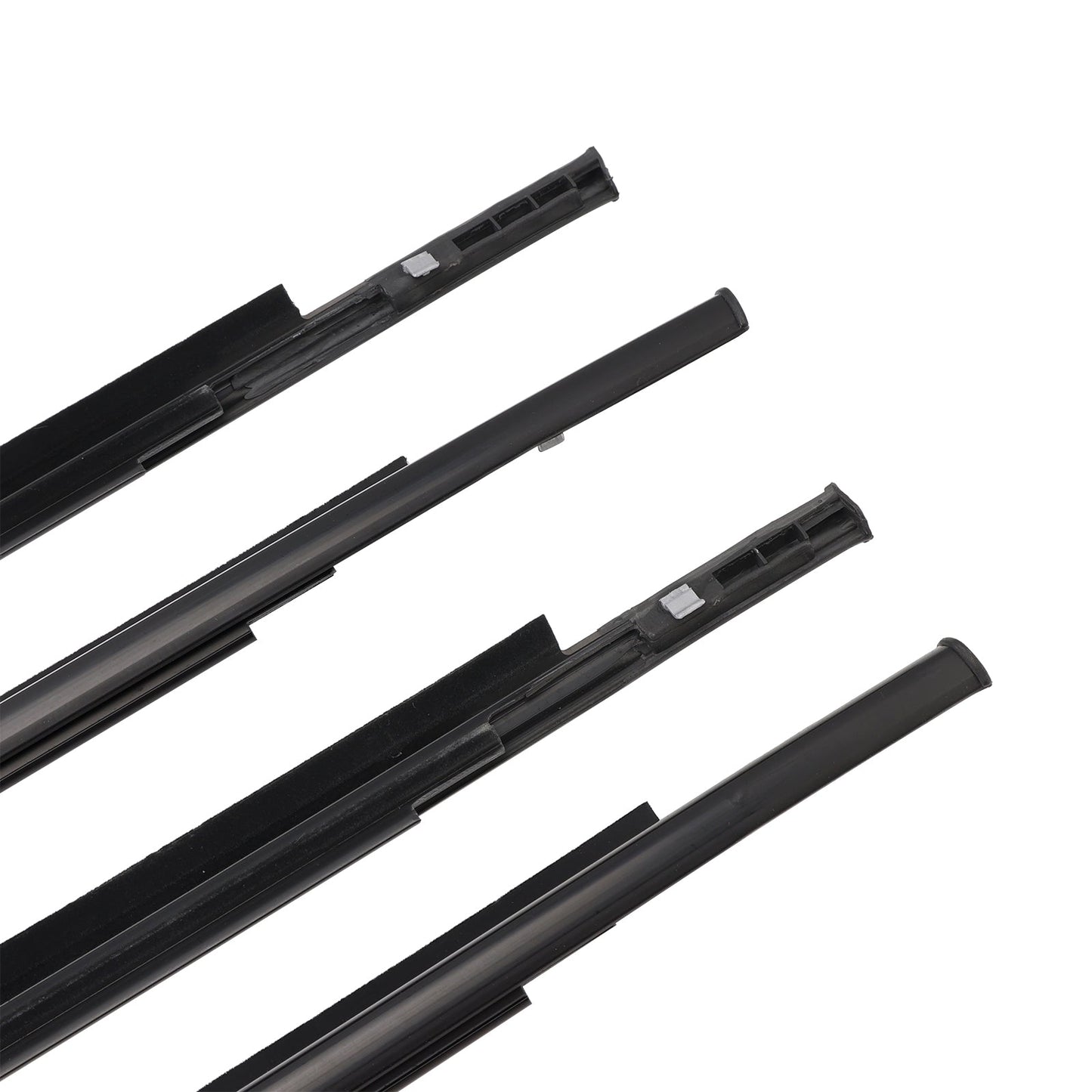 2006-2013 Toyota Yaris Hatchback 4PCS Door Glass Belt Outer Molding Weatherstrip