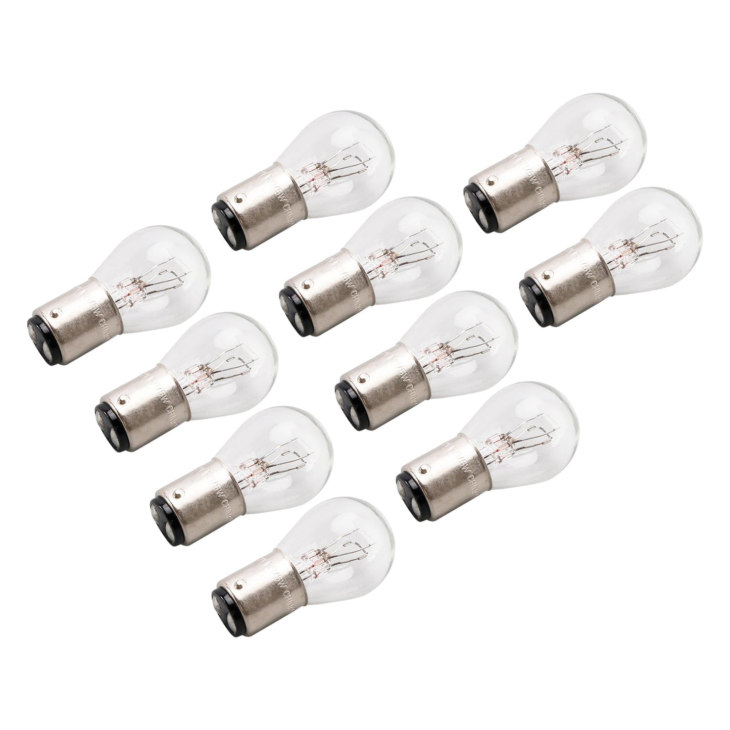 10PCS Car Light Tubular Lamp bulb P21/5W BAY15D 7528 12V 21/5W For OSRAM