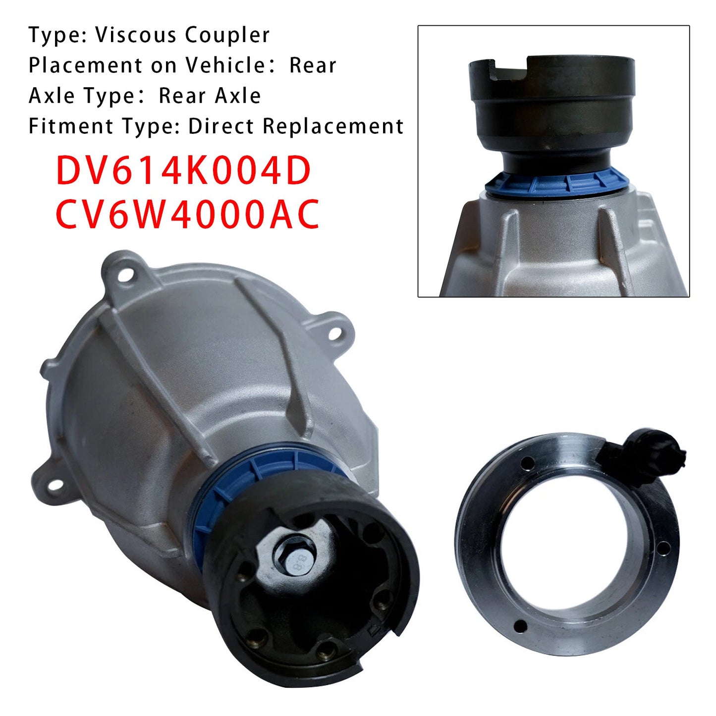2018-2022 Ford EcoSport Viscous Coupler DV614K004D CV6W4000AC